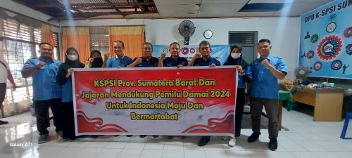 Foto Untuk Indonesia Maju dan Bermartabat, KSPI Sumbar Dukung Pemilu Damai 2024