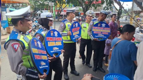 Foto Begini Cara Satlantas Polresta Pekanbaru Antisipasi Konflik Pemilu 2024