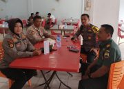 Foto Bahas Pemilu Damai, Kapolsek Senapelan Gandeng Danramil 03/Senapelan