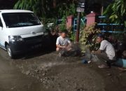 Foto Pipa Bocor, Suplai Air Pelanggan Perumda AM Kota Padang daerah Tabing Terganggu