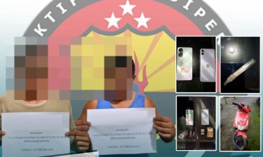 Foto Narkoba di Payakumbuh: Dua Tersangka Ditangkap Saat Hendak Isap Sabu