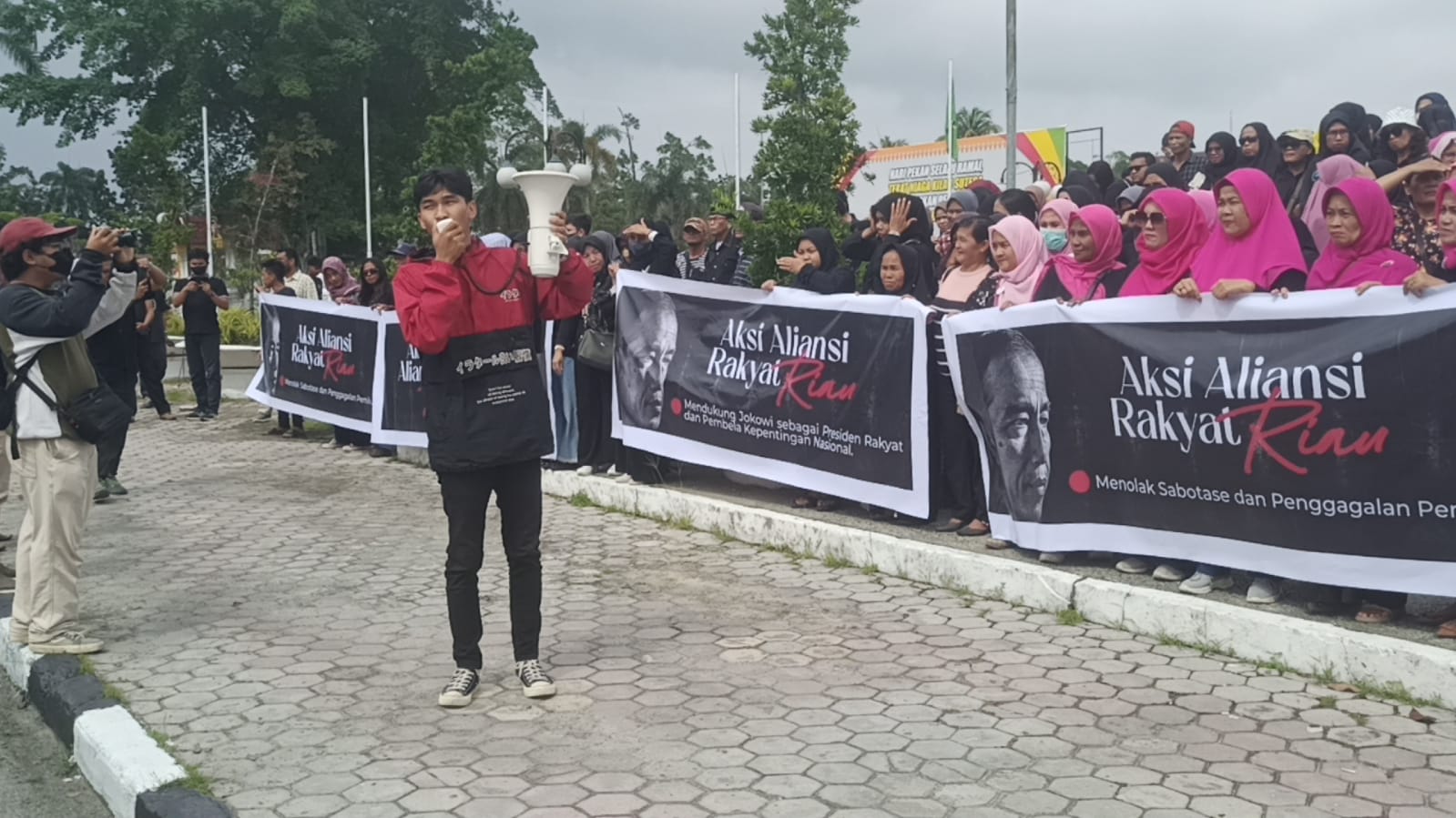 Foto Aliansi Rakyat Riau Gelar Aksi Damai, Ini Tuntutannya
