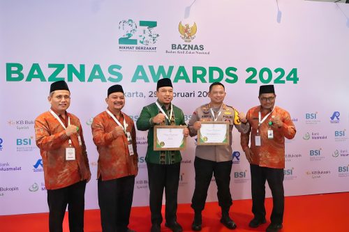 Foto Peduli Umat, Kapolres Siak Raih Penghargaan Baznas Award 2024