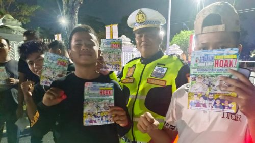 Foto Begini Cara Kasat PJR Ditlantas Polda Riau Sukseskan Pemilu 2024 Bersama Club Motor di Pekanbaru