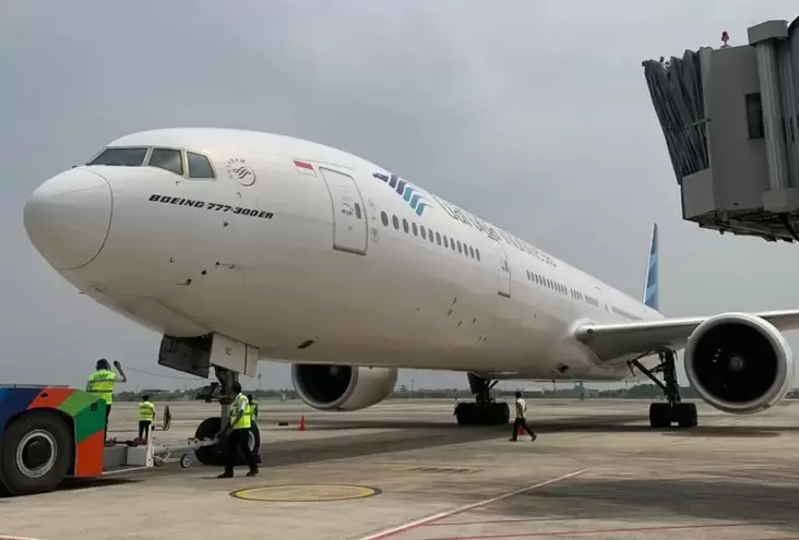 Foto Garuda Indonesia Raih Label Maskapai Paling Tepat Waktu di Dunia