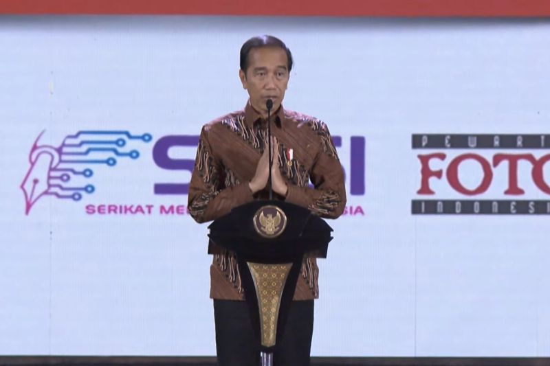 Foto Presiden Jokowi Ucapkan Selamat HPN 2024 kepada Seluruh Insan Pers
