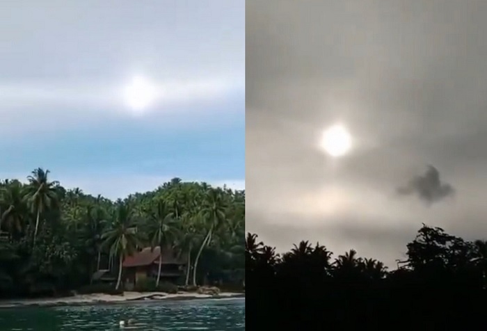 Foto Viral! Fenomena Matahari Kembar di Langit Mentawai