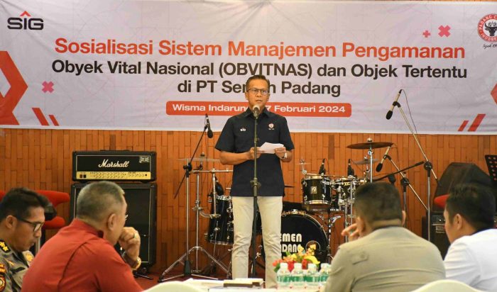 Foto Tingkatkan Sinergi, Semen Padang Sosialisasikan Sistem Manajemen Pengamanan Obvitnas