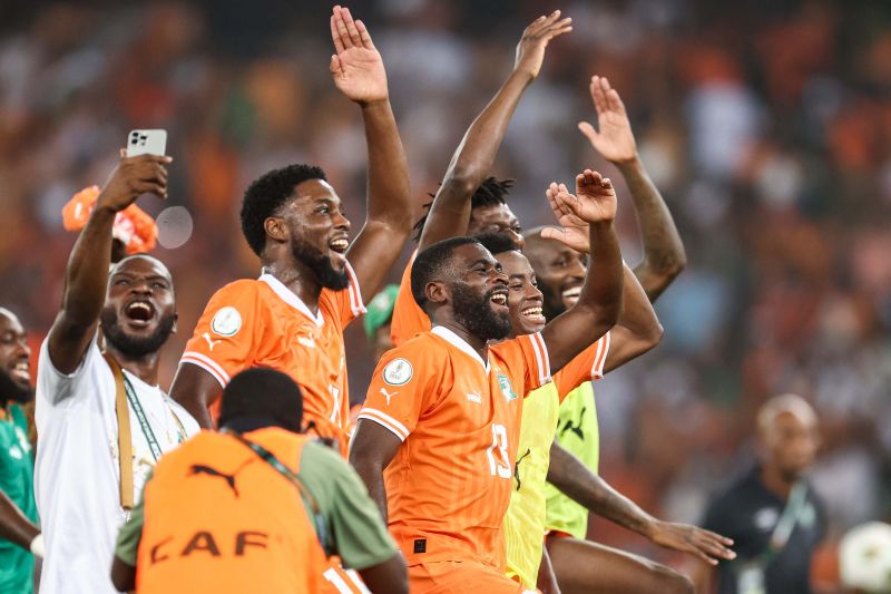 Foto Pantai Gading Bertemu Nigeria di Final Piala Afrika 2023