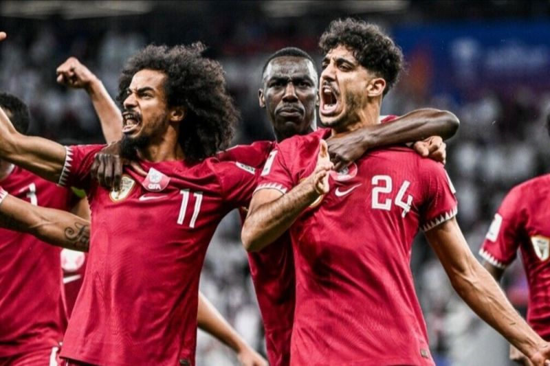 Foto Final Piala Asia Malam Ini; Qatar Percaya Diri