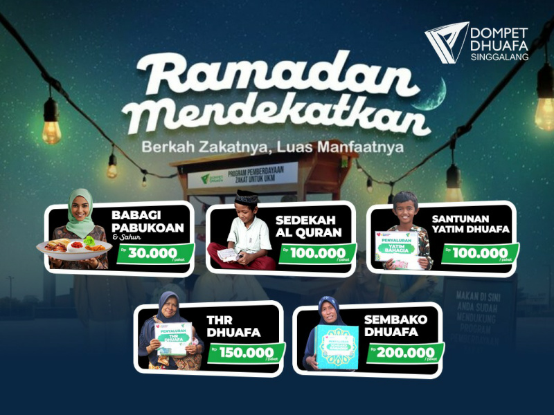 Foto Ramadan Mendekatkan: Berkah Zakatnya, Luas Manfaatnya
