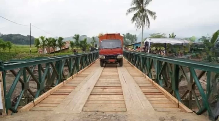 5 Jembatan Bailey Dibangun Pasca Galodo