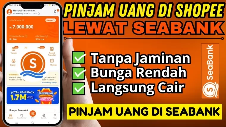 Ilustrasi pinjaman uang di Shopee.