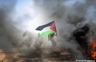 Ilustrasi bendera Palestina. (Foto: pixabay)