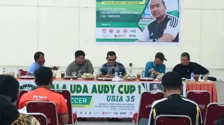 Match Coordinator Committee (MCM) untuk Sepakbola Mini Soccer Piala Uda Audy I U-35 2024. (Ist)