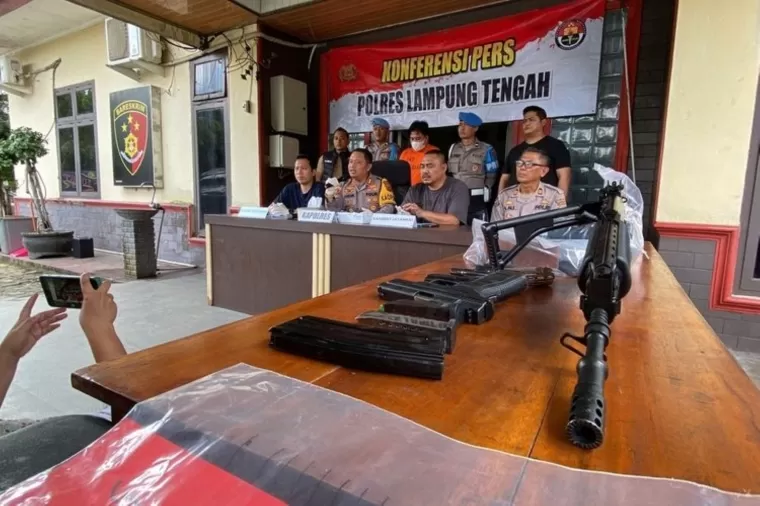 Anggota DPRD Lampung Tengah Muhammad Saleh Mukdam alias MSM tak sengaja menembak seorang warga bernama Salam hingga tewas. (Foto: Kompas.com)