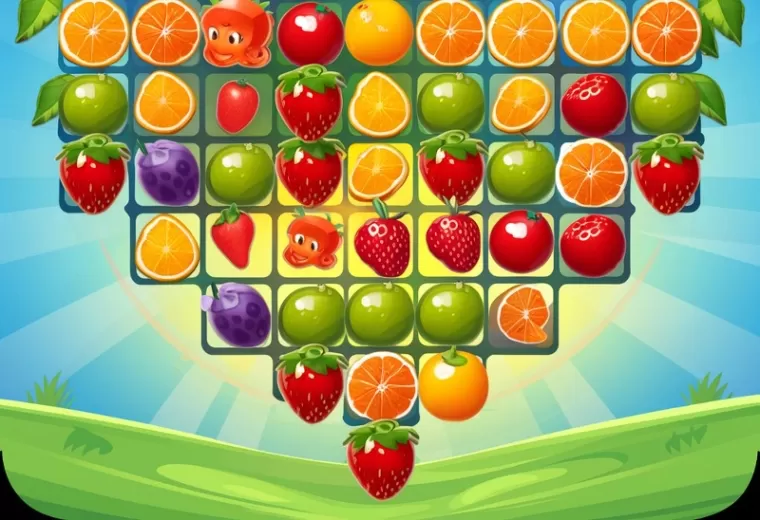 Ilustrasi Aplikasi Penghasil Uang, Fruit Match (foto: Ideogram AI)