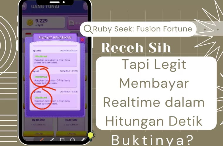 Ilustrasi Aplikasi Penghasil Uang, Ruby Seek (foto: Youtuber Jadi Berkah/Canva)