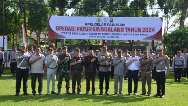 Polres Agam Gelar Apel Pasukan Operasi Patuh Singgalang 2024