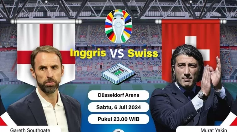 Preview Inggris vs Swiss: Tim Solid Uji  Ketangguhan Three Lions