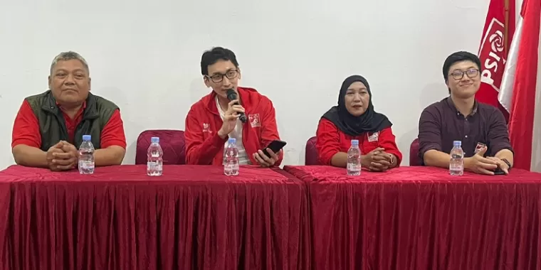 Ketua DPD PSI Jakarta Pusat, Hervin Afriansyah saat sidang pleno DPD PSI Jakarta Pusat. (Foto: RMOL)