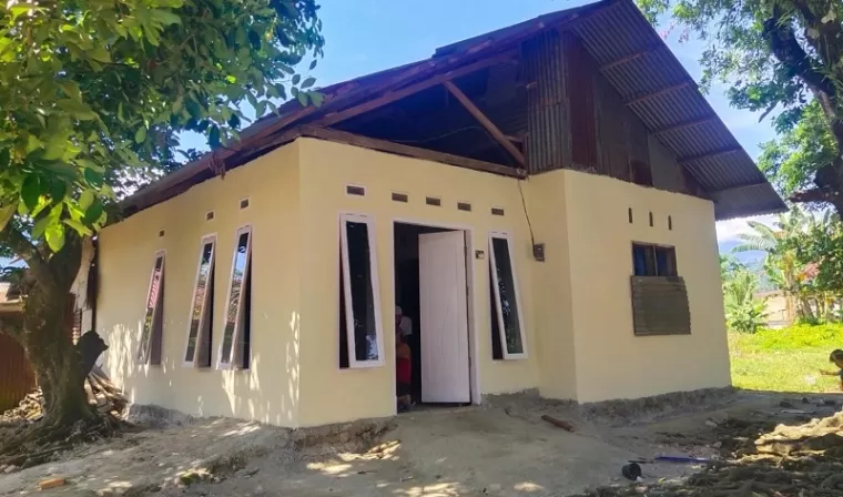 Foto: Rumah hasil Program Bantuan Stimulan Perumahan Swadaya (BSPS) PUPR di Provinsi Sumatera Barat (foto: Humas Ditjen Perumahan PUPR)