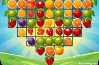 Ilustrasi Aplikasi Penghasil Uang, Fruit Match (foto: Ideogram AI)