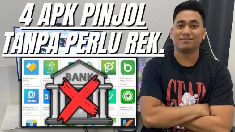 Ilustrasi pinjol tanpa rkening bank.