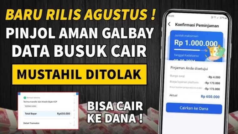 Ilustrasi pinjol cair ke DANA.