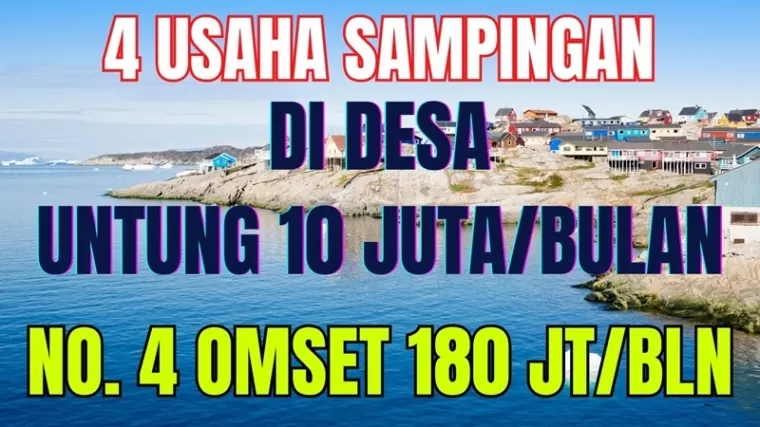 Ilustrasi ide usaha sampingan di Desa. (Foto: kanal Youtube Inspirasi Pagi)