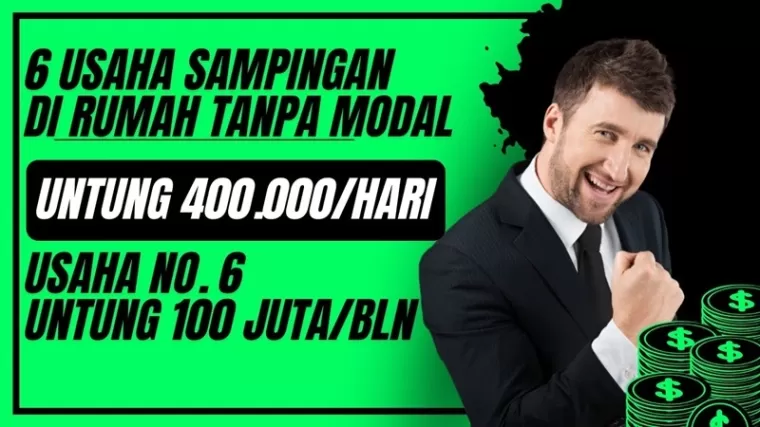 Ilustrasi ide bisnis sampingan tanpa modal tahun 2024. (Foto: kanal Youtube Inspirasi Pagi)