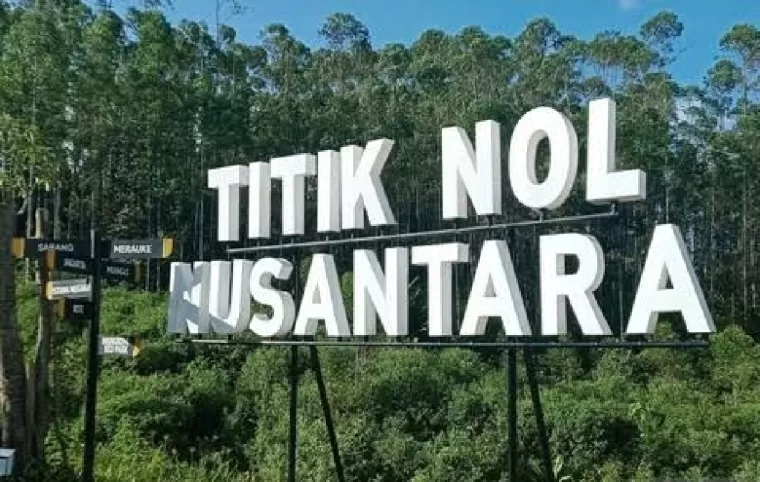 Ilustrasi Titik Nol IKN. (Foto: BeritaSatu)