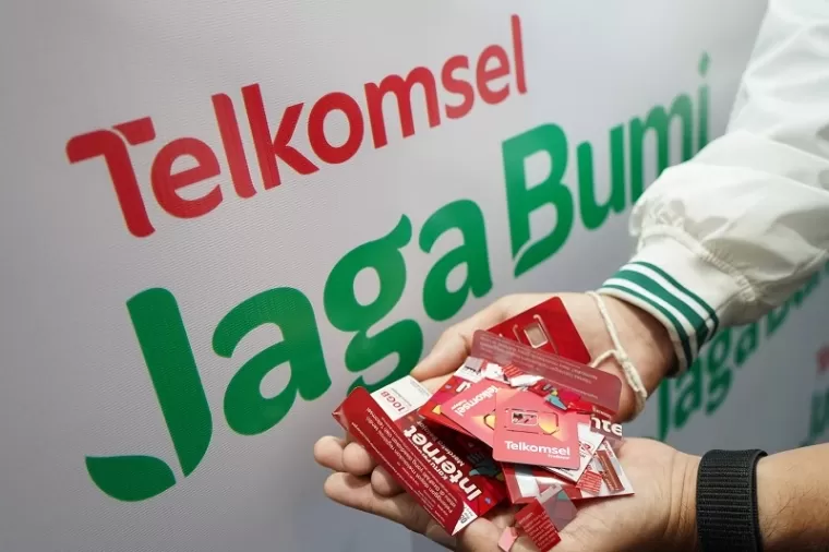 Jaga Bumi, Telkomsel Olah Limbah Cangkang Simcard jadi ProduK Bermanfaat