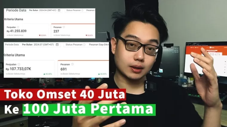 Ilustrasi tips meningkatkan penjualan di Shopee.(Foto: kanal Youtube Rio Gandhi)