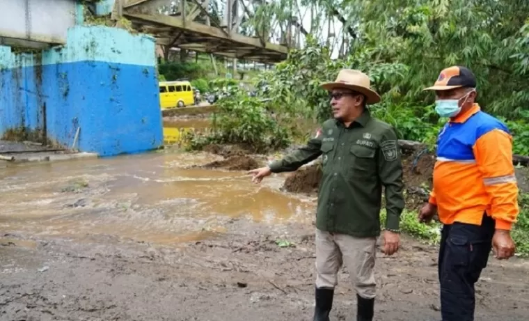 Pemkab Tanah Datar Pasang Sensor Sistem Peringatan Dini di Lima Titik Rawan Galodo