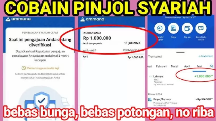 Ilustrasi pinjol syariah. (Foto: YouTube Go Vlog)