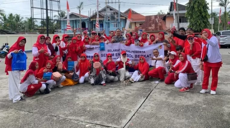 Sambut HUT ke-79 RI, Entrasol Berkolaborasi dengan Grup Senam Bareh