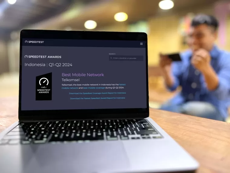 Telkomsel kembali menorehkan prestasi bergengsi di tingkat global dengan meraih Ookla Speedtest Awards 2024 dan dinobatkan sebagai Best Mobile Coverage, Fastest Mobile Network, Best Mobile Gaming Experience, serta gelar Best Mobile Network selama enam k