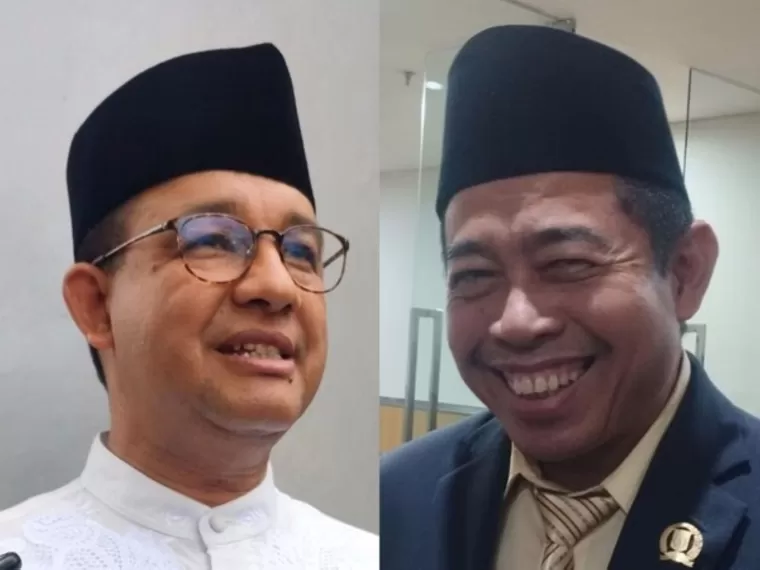 Calon Gubernur Jakarta Anies Baswedan bersama Ketua Dewan Pimpinan Wilayah PKS Jakarta Khoirudin. (Foto: detikcom)