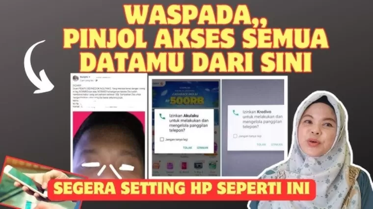 Ilustrasi pinjol bisa akses data. (Foto: YouTube Desi Sutriani)