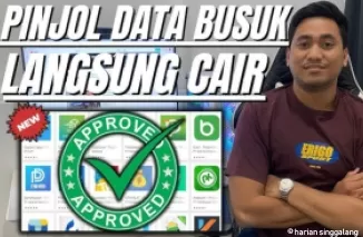 Ilustrasi pinjol langsung cair dengan data busuk. (Foto: YouTube TAZ)