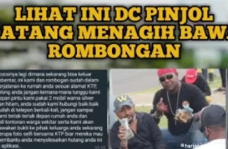 Ilustrasi penagihan DC pinjol.