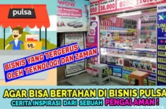 Ilustrasi tips jalankan bisnis konter pulsa 2024. (Foto: kanal Youtube Anez Ansori)