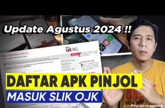 Ilustrasi pinjol masuk Slik OJK.