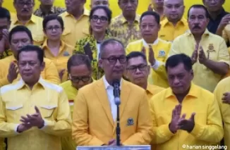 Menteri Perindustrian sekaligus Wakil Ketua Umum Bidang Perekonomian Partai Golkar, Agus Gumiwang Kartasasmita, terpilih sebagai Pelaksana Tugas (Plt) Ketua Umum (Ketum) Partai Golkar. (Foto: detik.com)