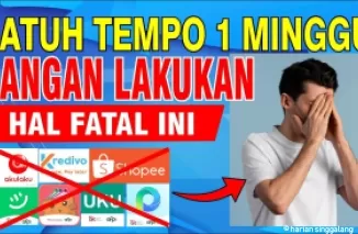 Ilustrasi jatuh tempo pinjol.