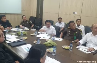 Rapat pemaparan yang dilakukan oleh Kejaksaan bersama pihak BWS di Jakarta pada Kamis (1/8/2024). (foto: ant)