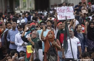 Kerusuhan yang terjadi di Bangladesh. (Foto: Okezone.com)