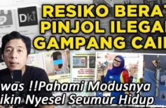 Ilustrasi galbay pinjol ilegal.