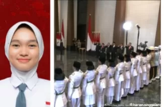 Paskibraka Nasional perwakilan Sulawesi Tengah Zahra Aisyah. (Foto: media.alkhairaat.id)